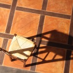Pavimento acifidicato - particolare - riquadri vari colori