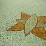 Pavimento acifidicato e levigato - particolare decoro